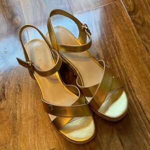 Tommy Hilfiger Metallic Gold Strappy Sandals